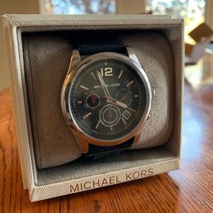 Black Sports Band Michael Kors Watch